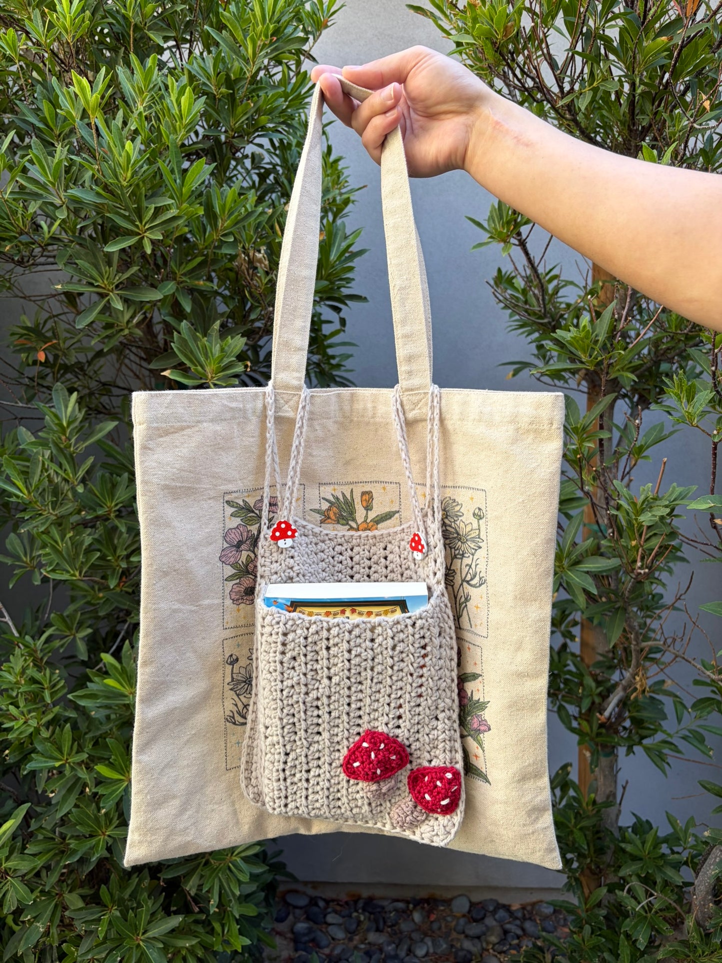 Mushroom Tote Bag Insert