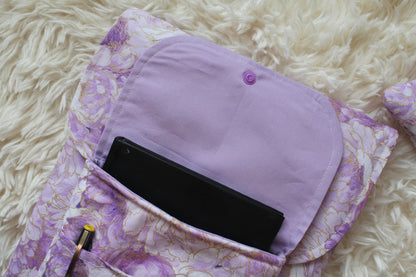 Belle Book Sleeve - Purple Orchid