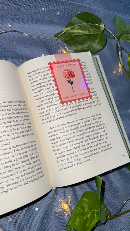 Birth Flower Magnetic Bookmark