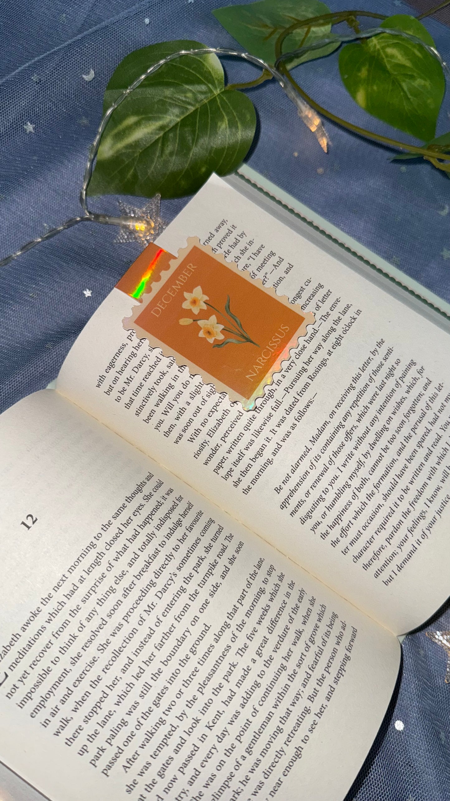 Birth Flower Magnetic Bookmark