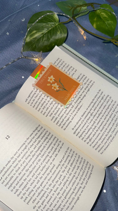 Birth Flower Magnetic Bookmark