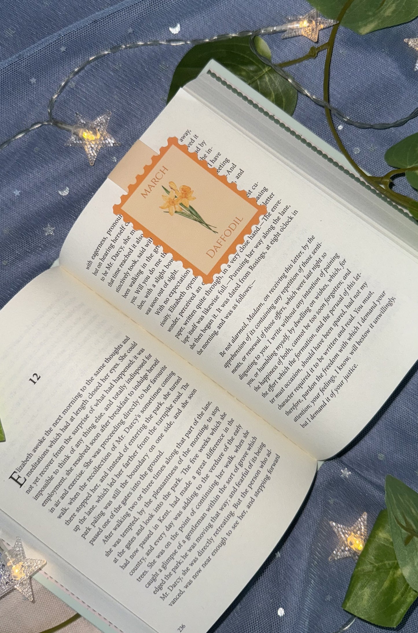 Birth Flower Magnetic Bookmark