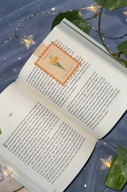 Birth Flower Magnetic Bookmark