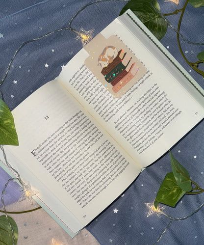 Sleepy Cat Magnetic Bookmark
