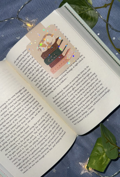 Sleepy Cat Magnetic Bookmark