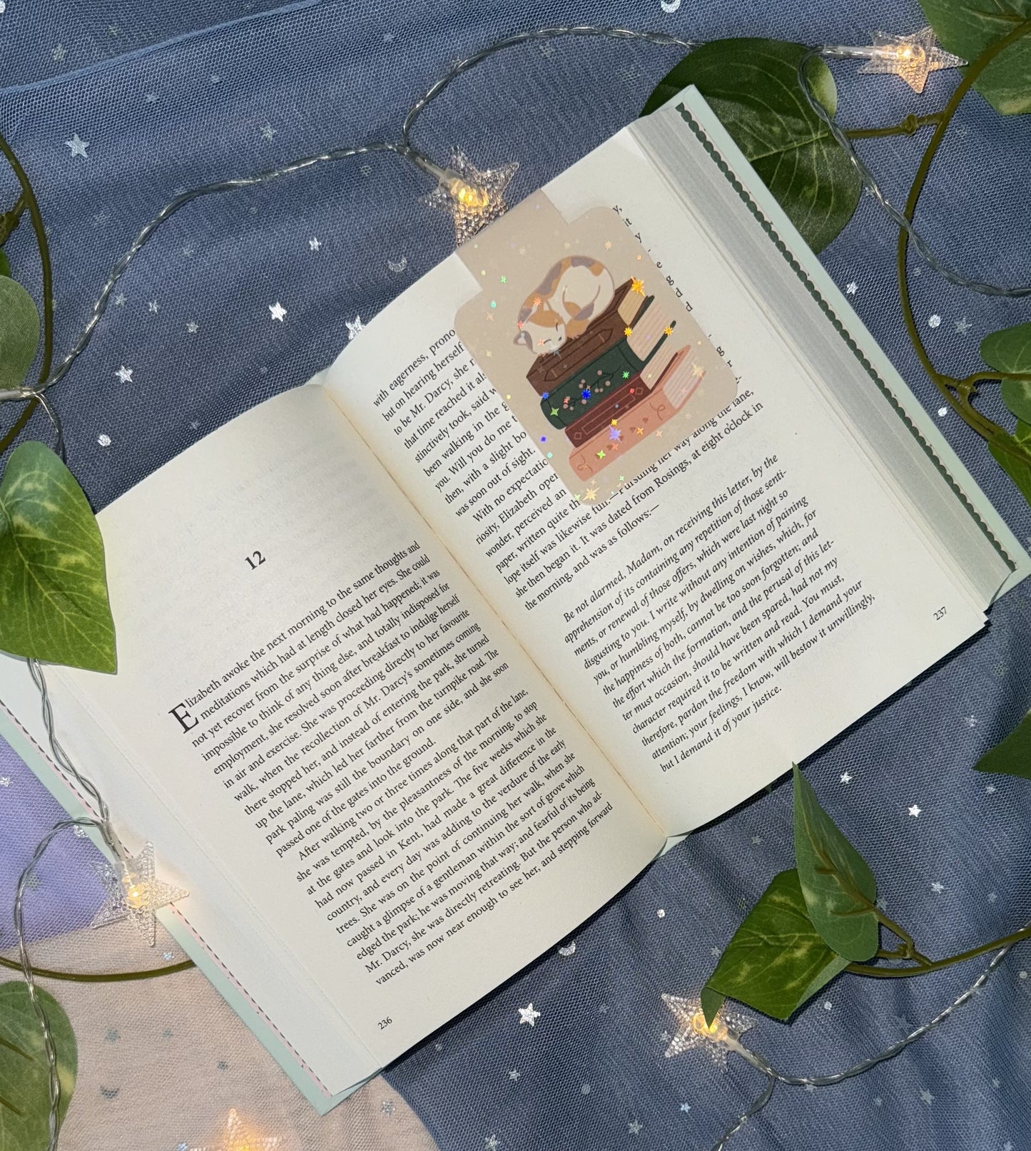 Sleepy Cat Magnetic Bookmark