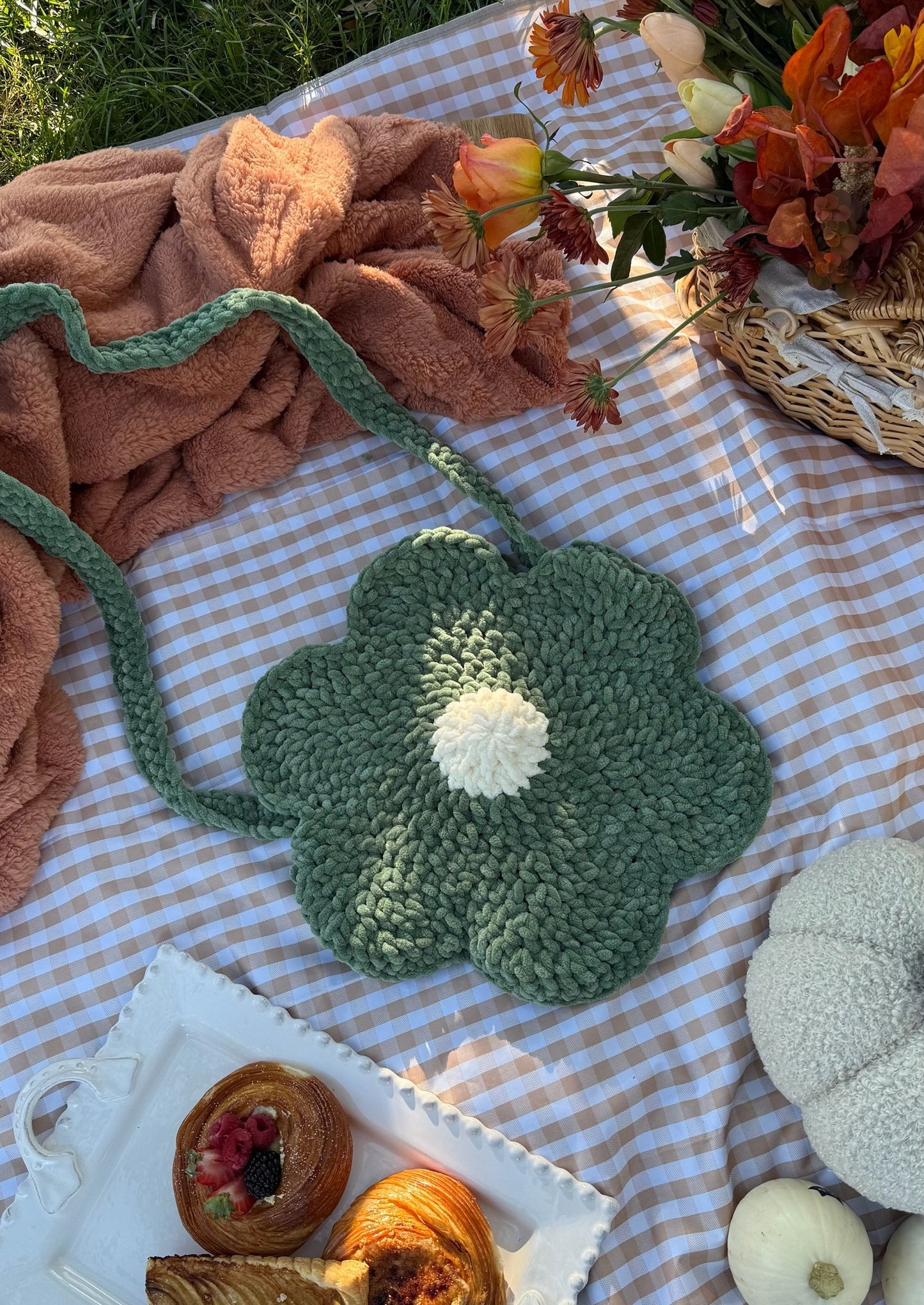 Crochet Flower Bag