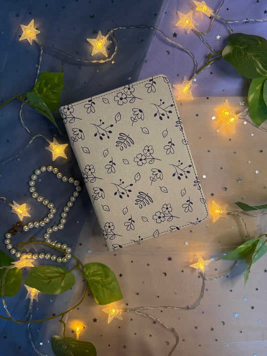Navy Floral Kindle Case
