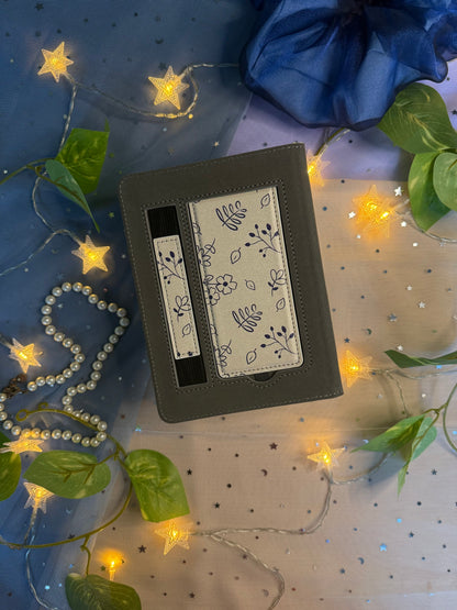 Navy Floral Kindle Case
