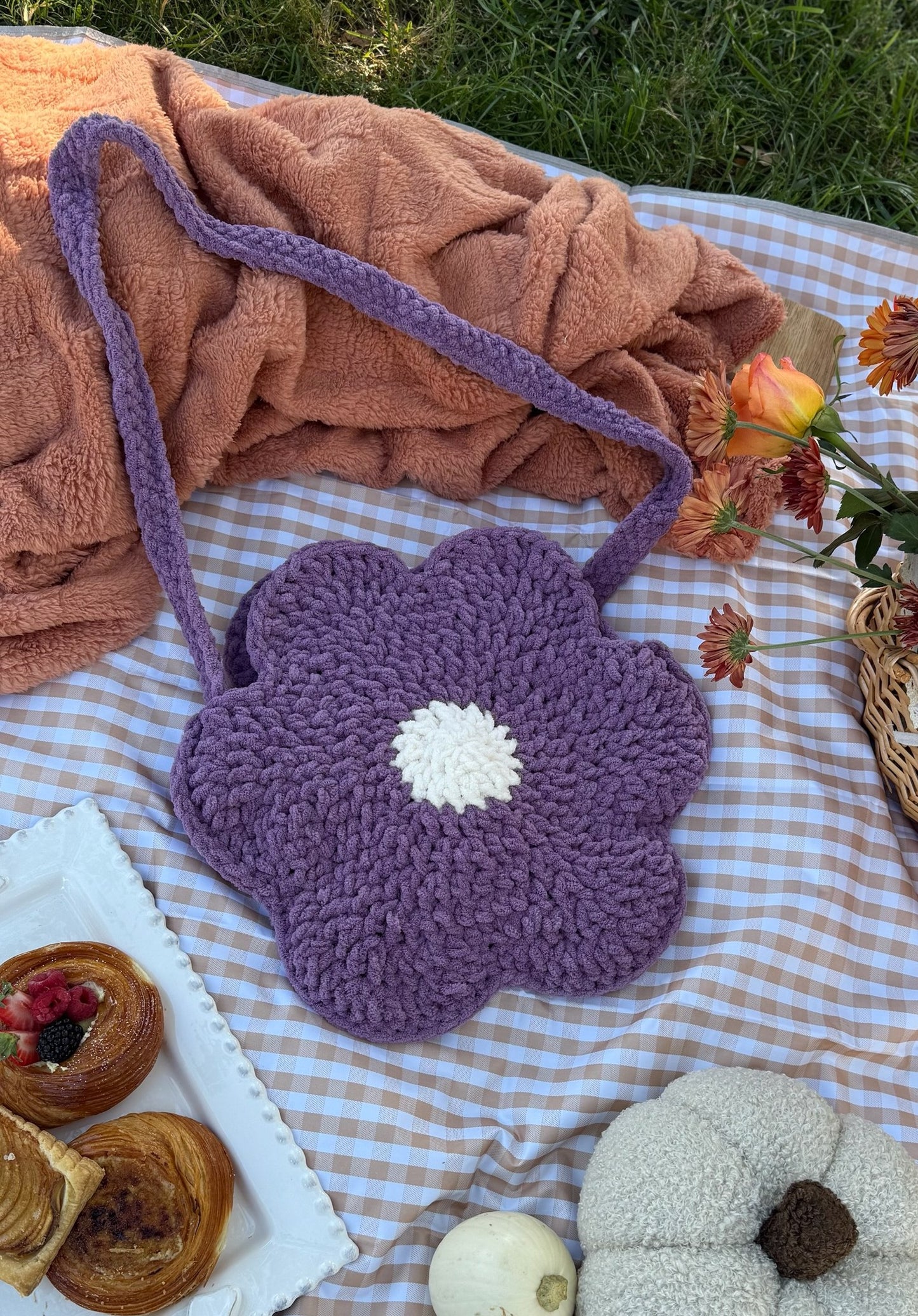 Crochet Flower Bag
