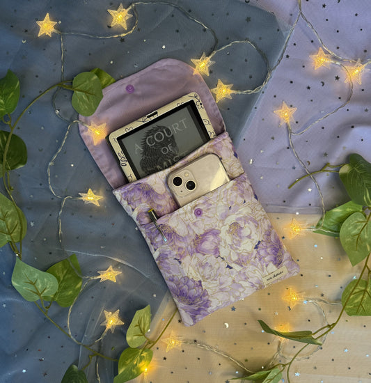 Belle Book Sleeve - Purple Orchid