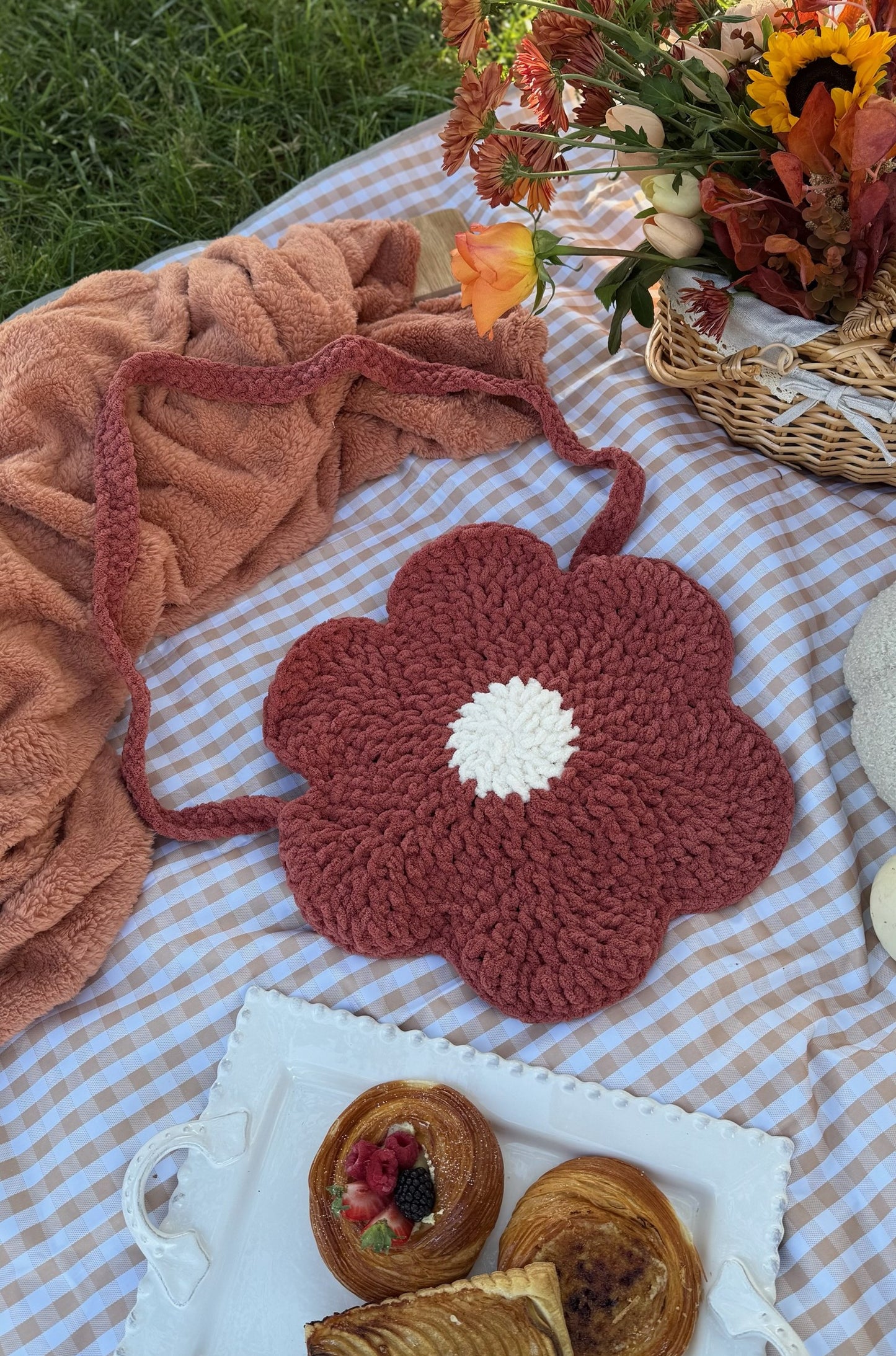 Crochet Flower Bag