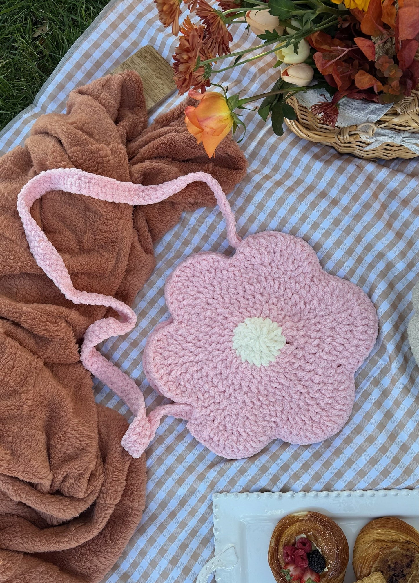 Crochet Flower Bag