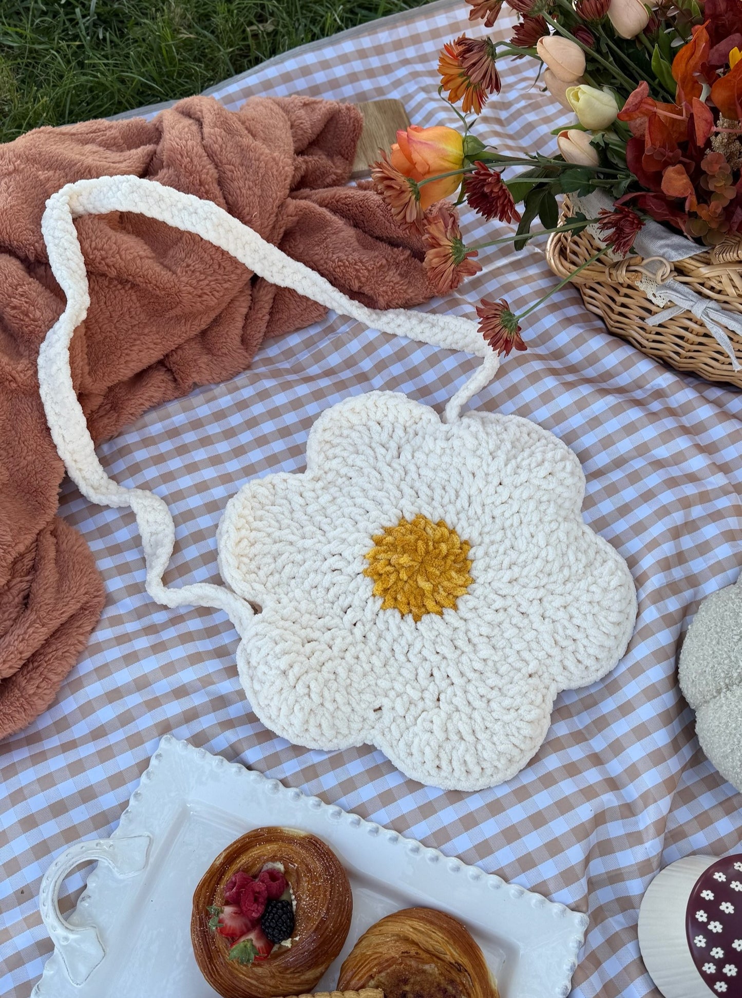 Crochet Flower Bag